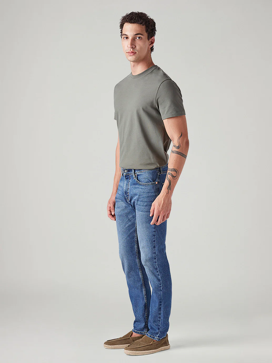 Men's 511 Blue Slim Fit Mid Rise Jeans - Image 6