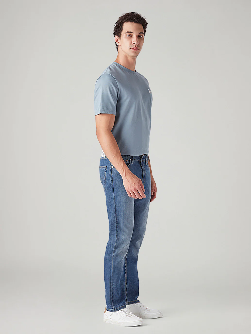 Men's 511 Blue Slim Fit Mid Rise Jeans - Image 6