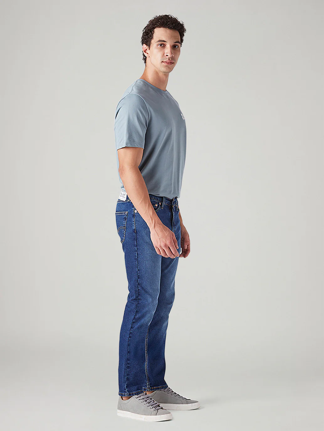 Men's 511 Blue Slim Fit Mid Rise Jeans - Image 6
