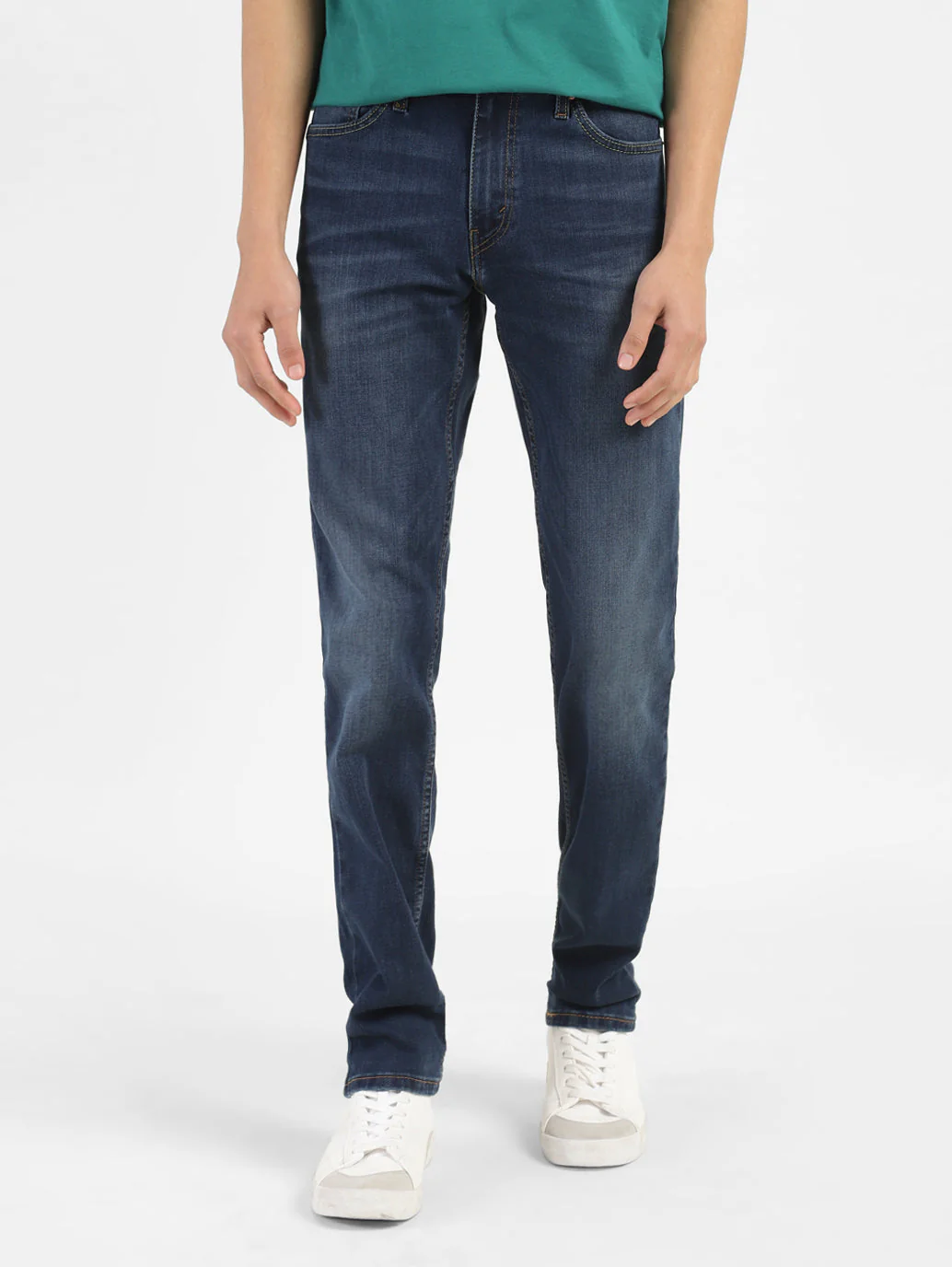 Men's 511 Blue Slim Fit Mid Rise Jeans - Image 2