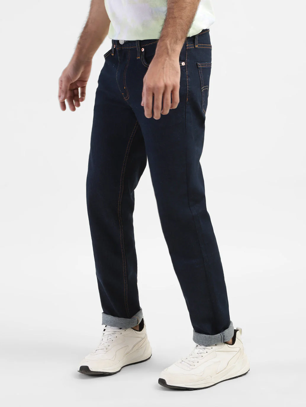 Men's 511 Blue Slim Fit Mid Rise Jeans - Image 5