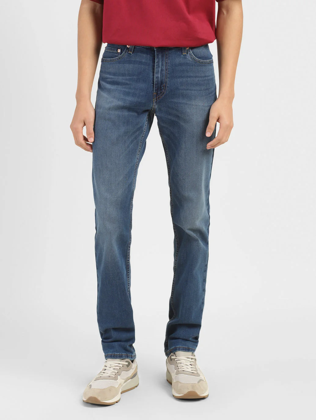 Men's 511 Blue Slim Fit Mid Rise Jeans - Image 2