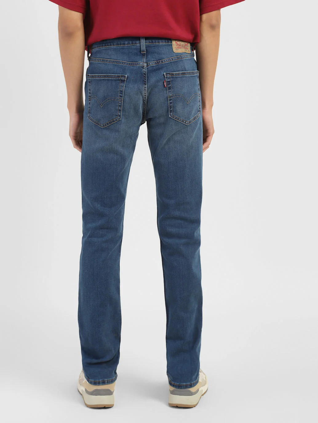 Men's 511 Blue Slim Fit Mid Rise Jeans - Image 3
