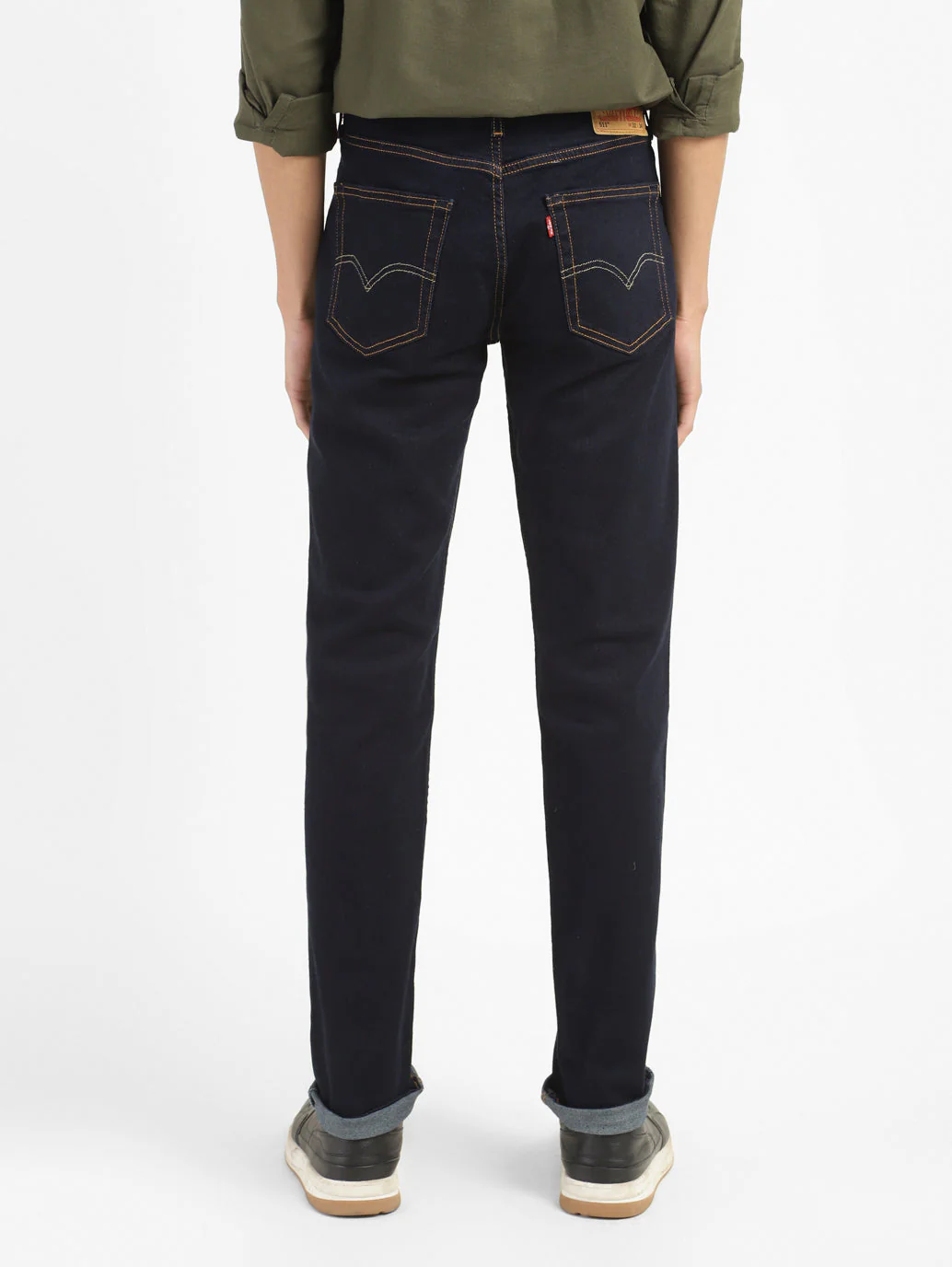 Men's 511 Blue Slim Fit Mid Rise Jeans - Image 3