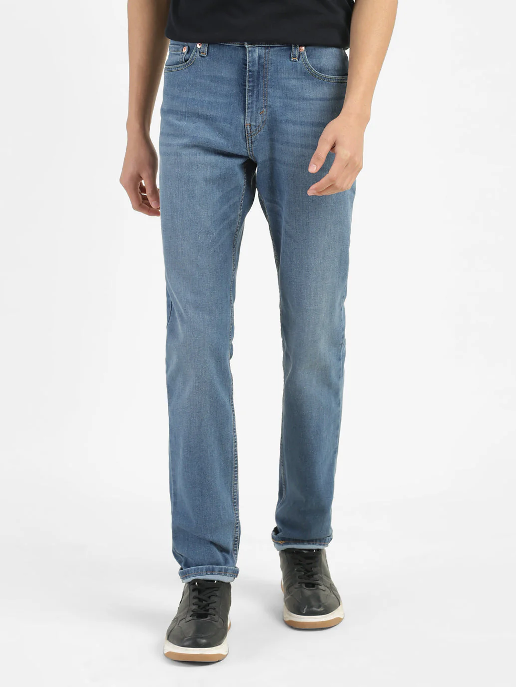 Men's 511 Blue Slim Fit Mid Rise Jeans - Image 2