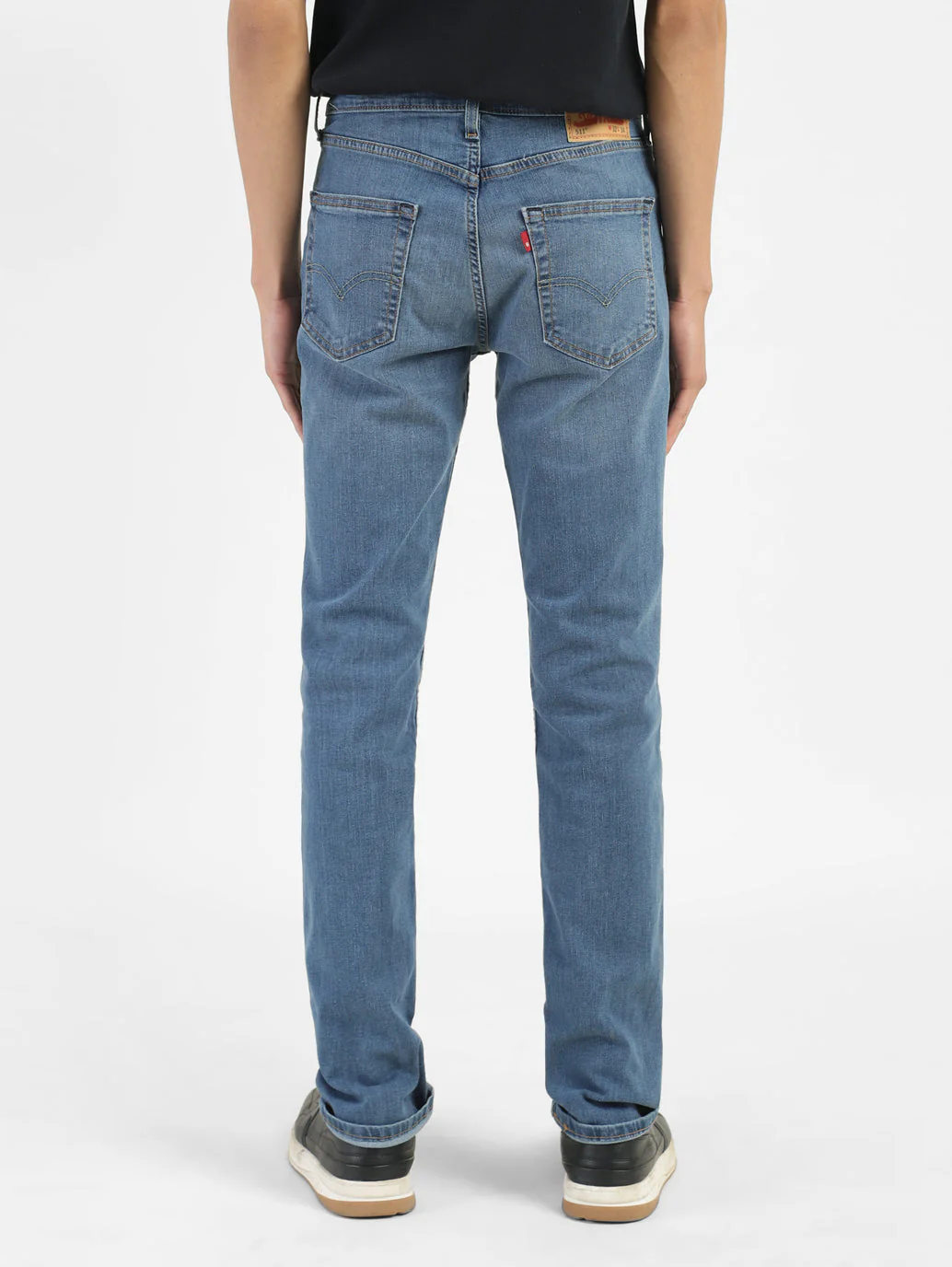 Men's 511 Blue Slim Fit Mid Rise Jeans - Image 3