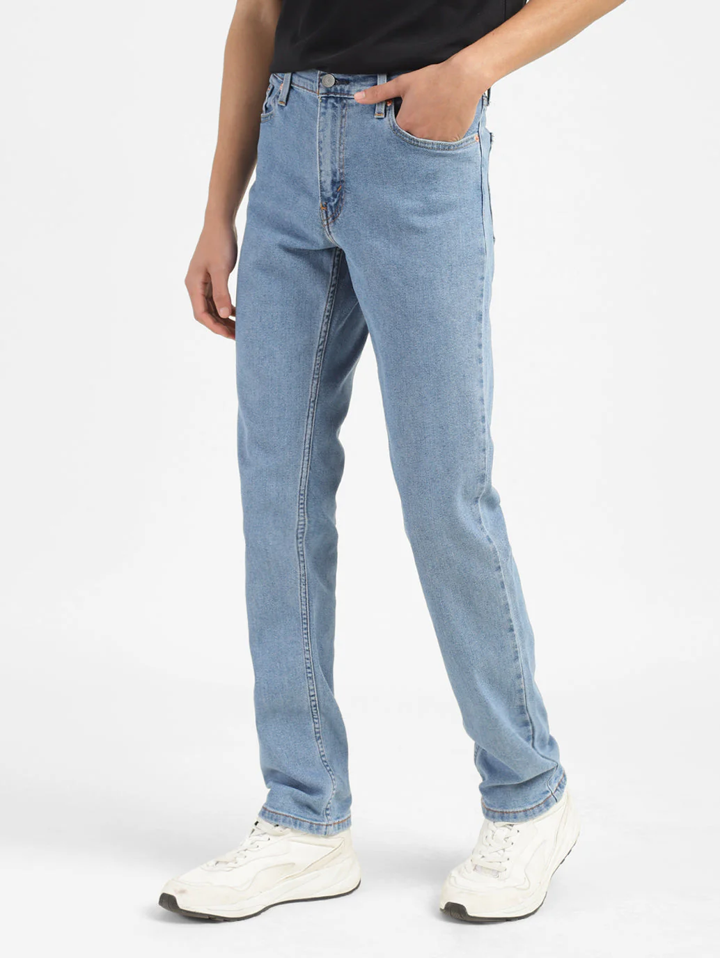 Men's 511 Blue Slim Fit Mid Rise Jeans - Image 5