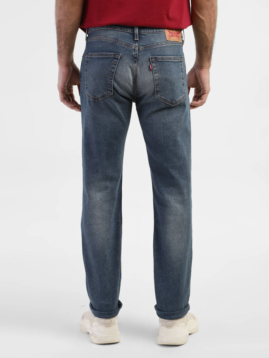 Men's 511 Blue Slim Fit Mid Rise Jeans - Image 3
