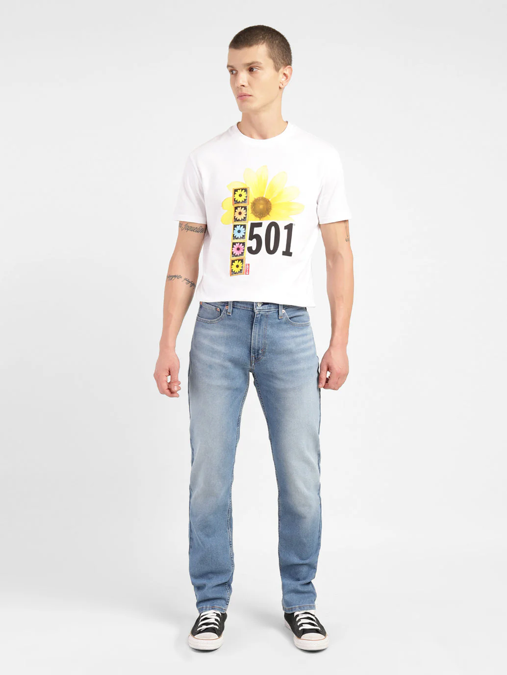 Men's 511 Blue Slim Fit Mid Rise Jeans - Image 8