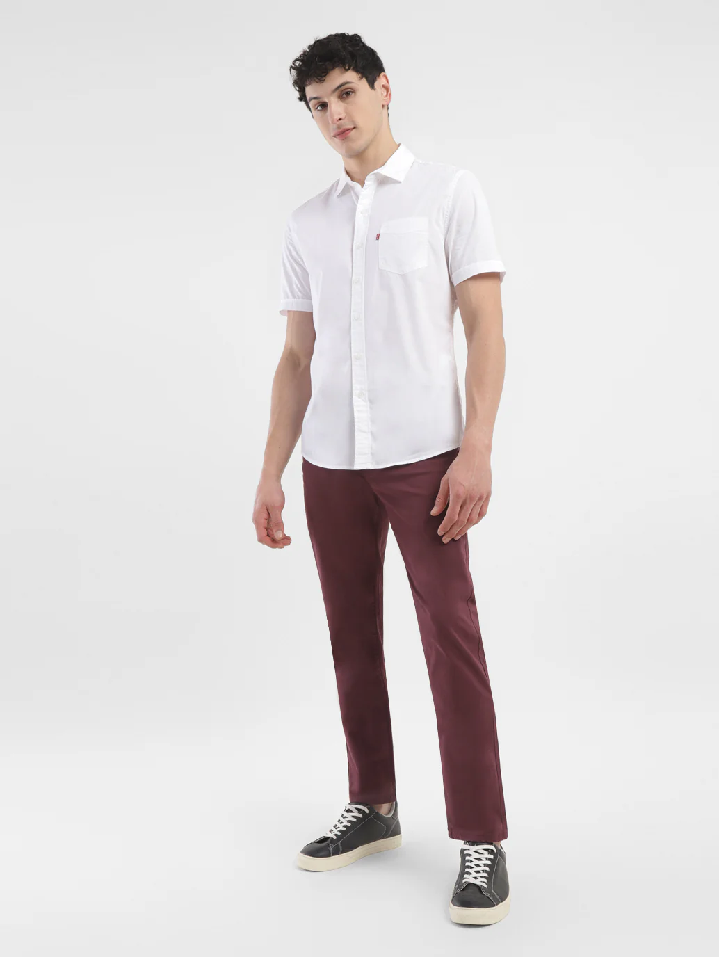 Men's 511 Maroon Slim Fit Chinos - Image 10