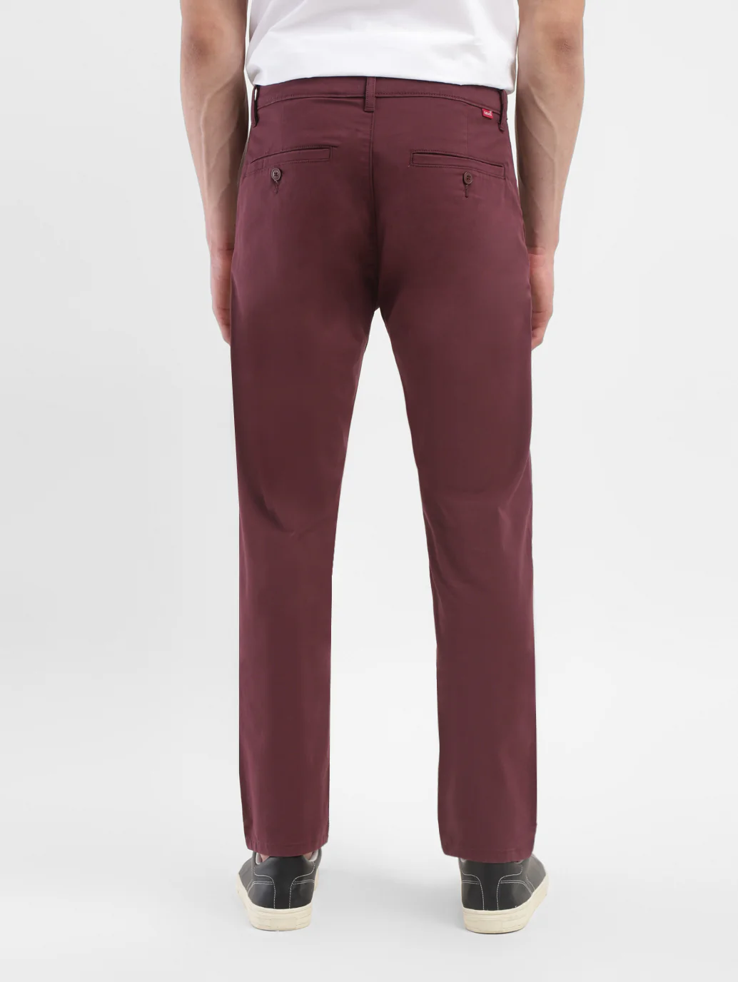 Men's 511 Maroon Slim Fit Chinos - Image 3