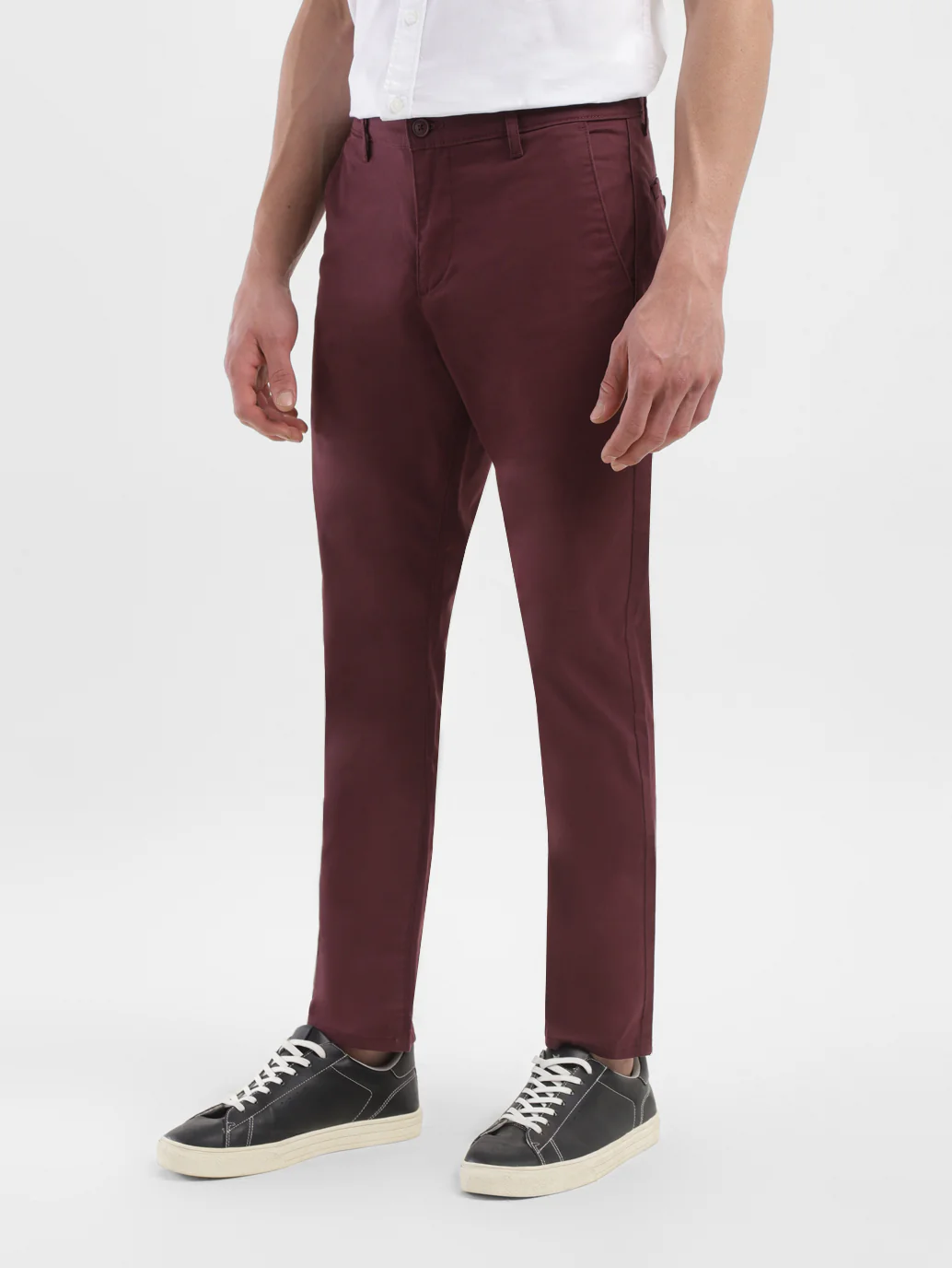 Men's 511 Maroon Slim Fit Chinos - Image 5