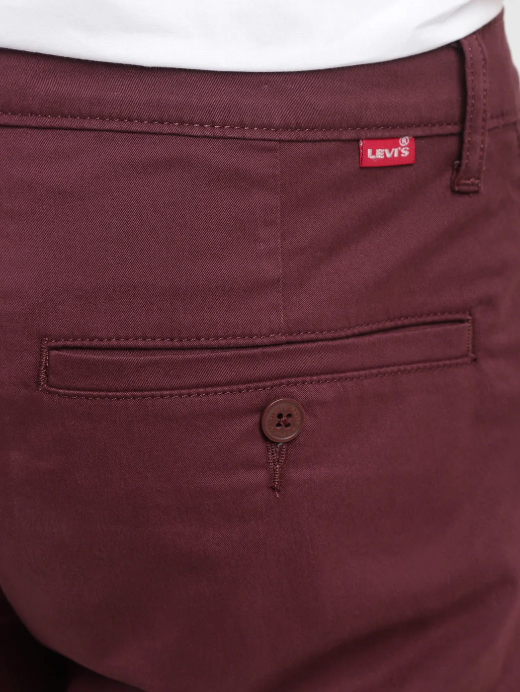 Men's 511 Maroon Slim Fit Chinos - Image 7