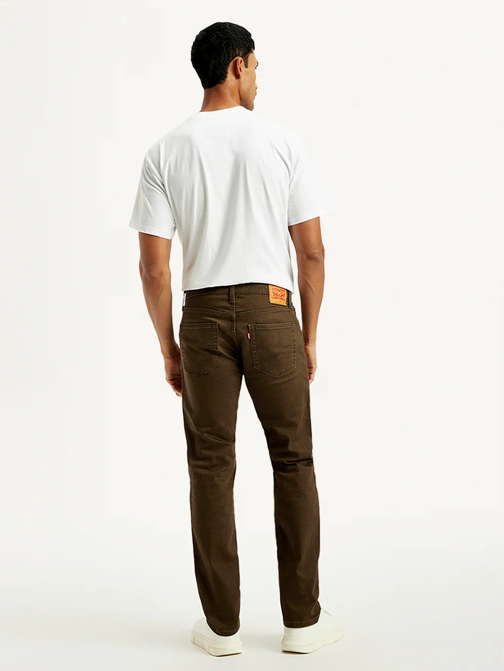 Men's 511 Brown Overdyed Slim Fit Mid Rise Jeans - Image 2