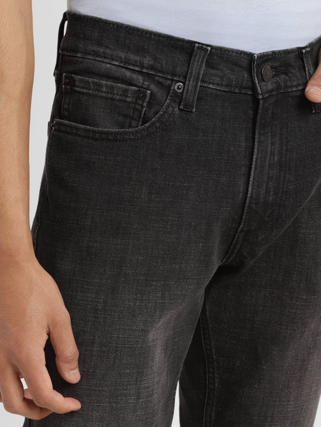Men's 511 Grey Slim Fit Mid Rise Jeans - Image 7