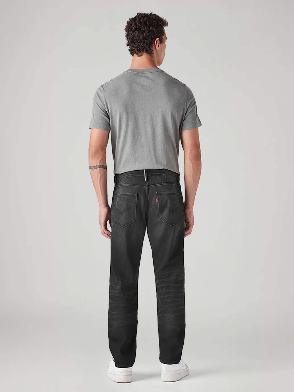 Men's 511 Charcoal Grey Slim Fit Mid Rise Selvedge Jeans - Image 4