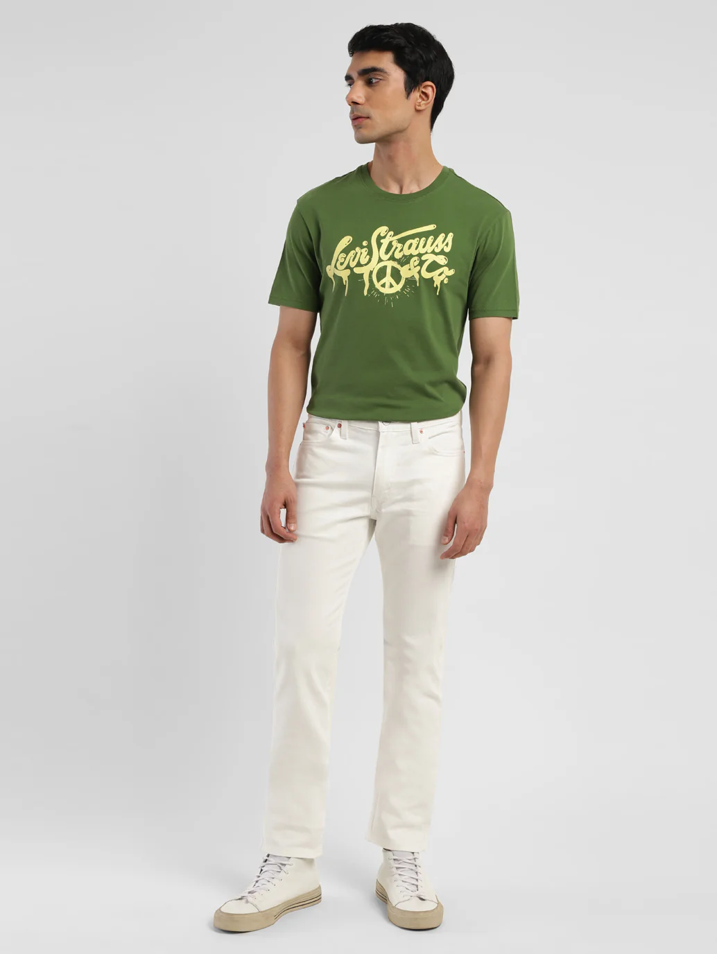 Men's 511 White Slim Fit Mid Rise Jeans - Image 10