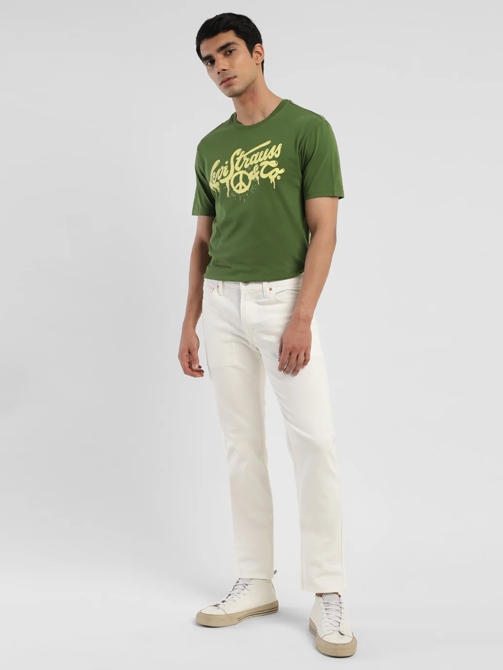 Men's 511 White Slim Fit Mid Rise Jeans - Image 11