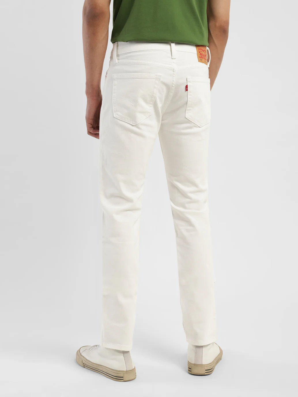 Men's 511 White Slim Fit Mid Rise Jeans - Image 3