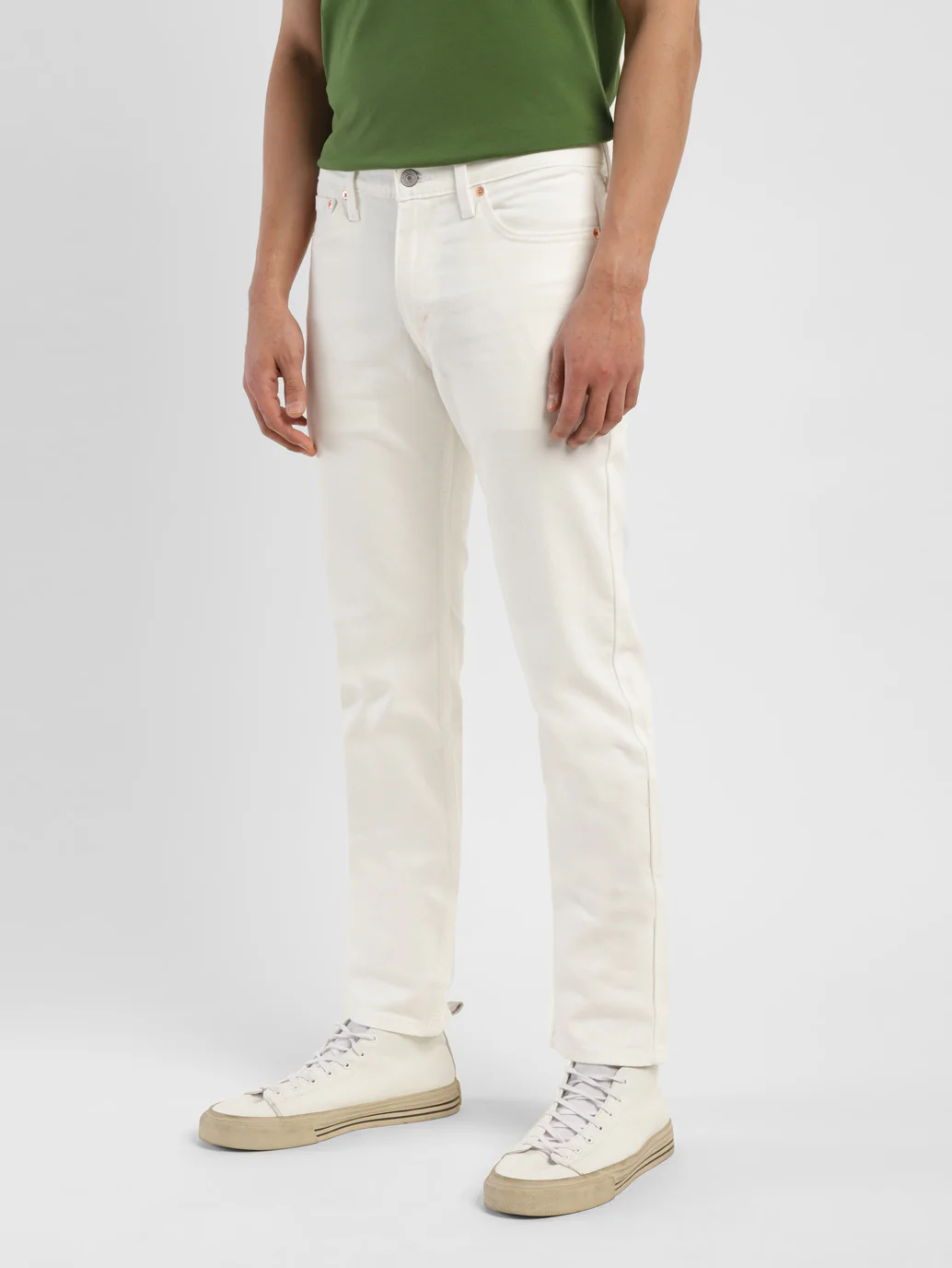 Men's 511 White Slim Fit Mid Rise Jeans - Image 5