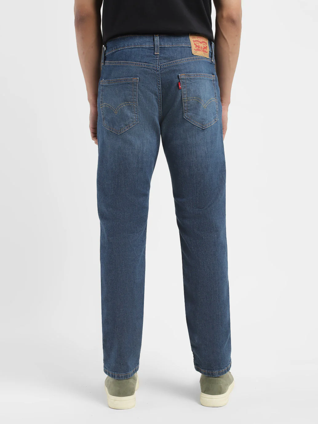 Men's 511 Blue Slim Fit Mid Rise Jeans - Image 3