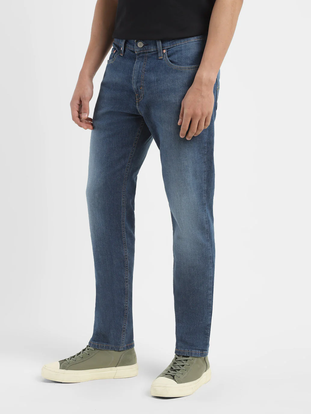 Men's 511 Blue Slim Fit Mid Rise Jeans - Image 5