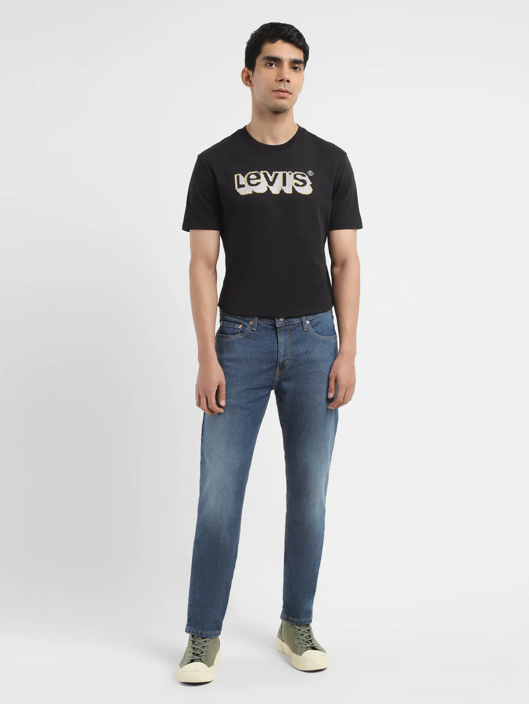 Men's 511 Blue Slim Fit Mid Rise Jeans - Image 8