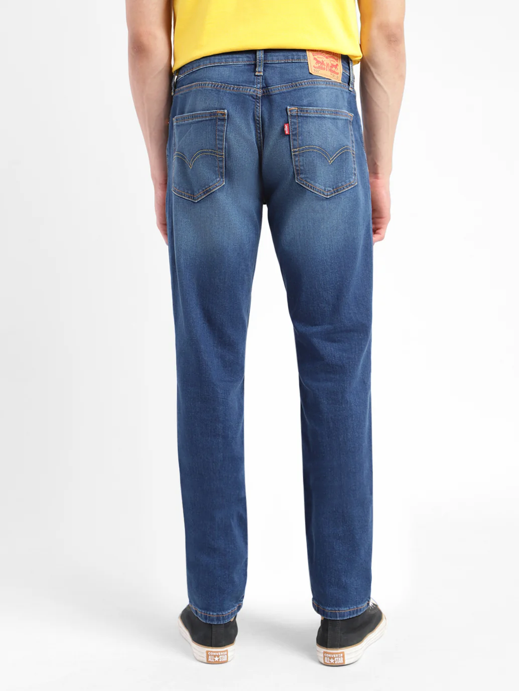 Men's 511 Blue Slim Fit Mid Rise Jeans - Image 3