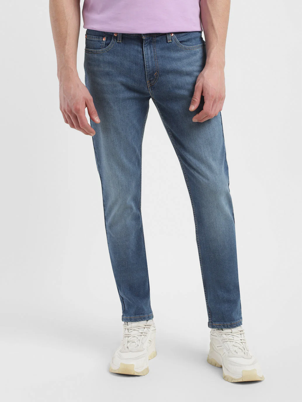 Men's 511 Blue Slim Fit Mid Rise Jeans - Image 2
