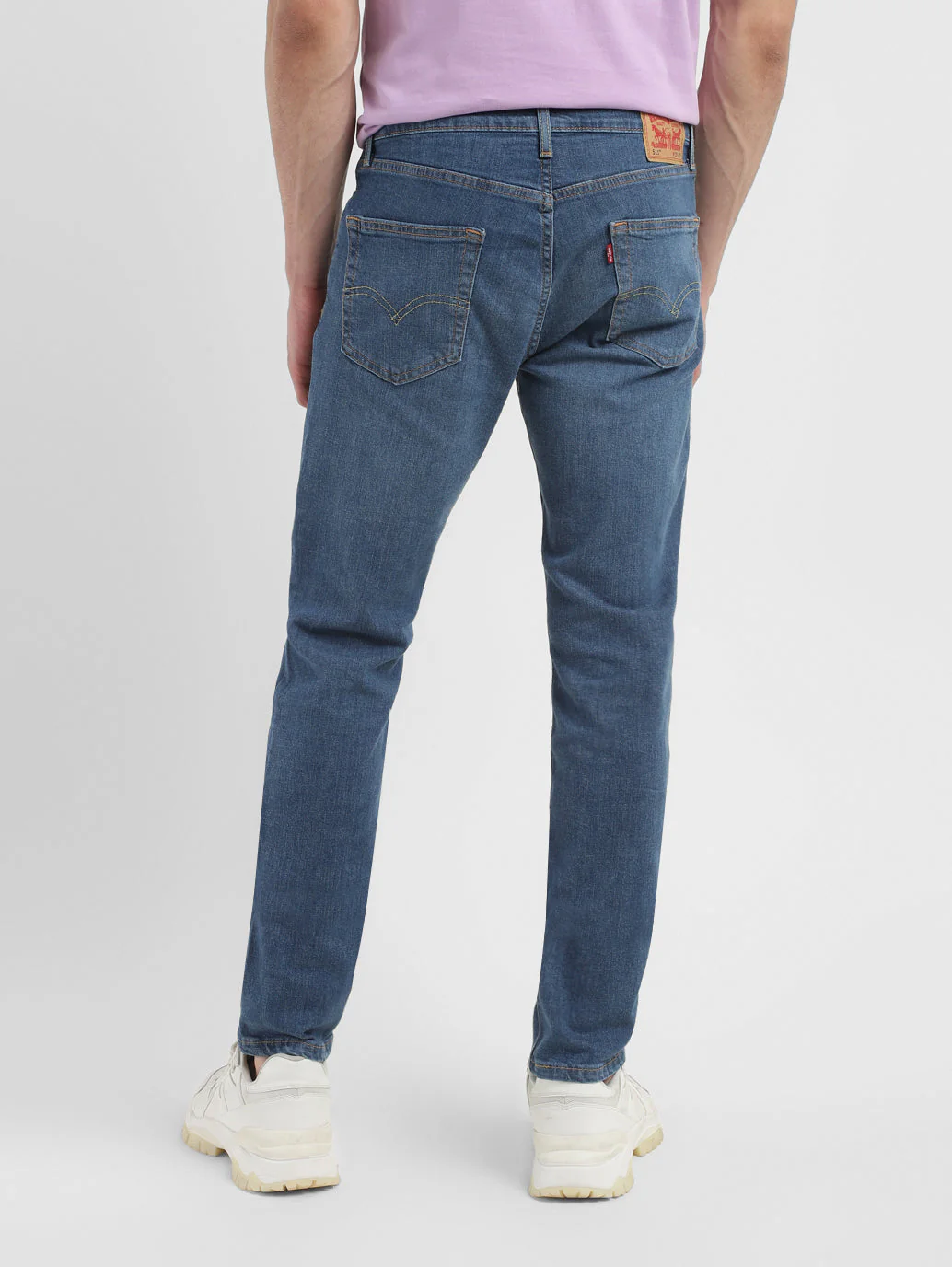 Men's 511 Blue Slim Fit Mid Rise Jeans - Image 3
