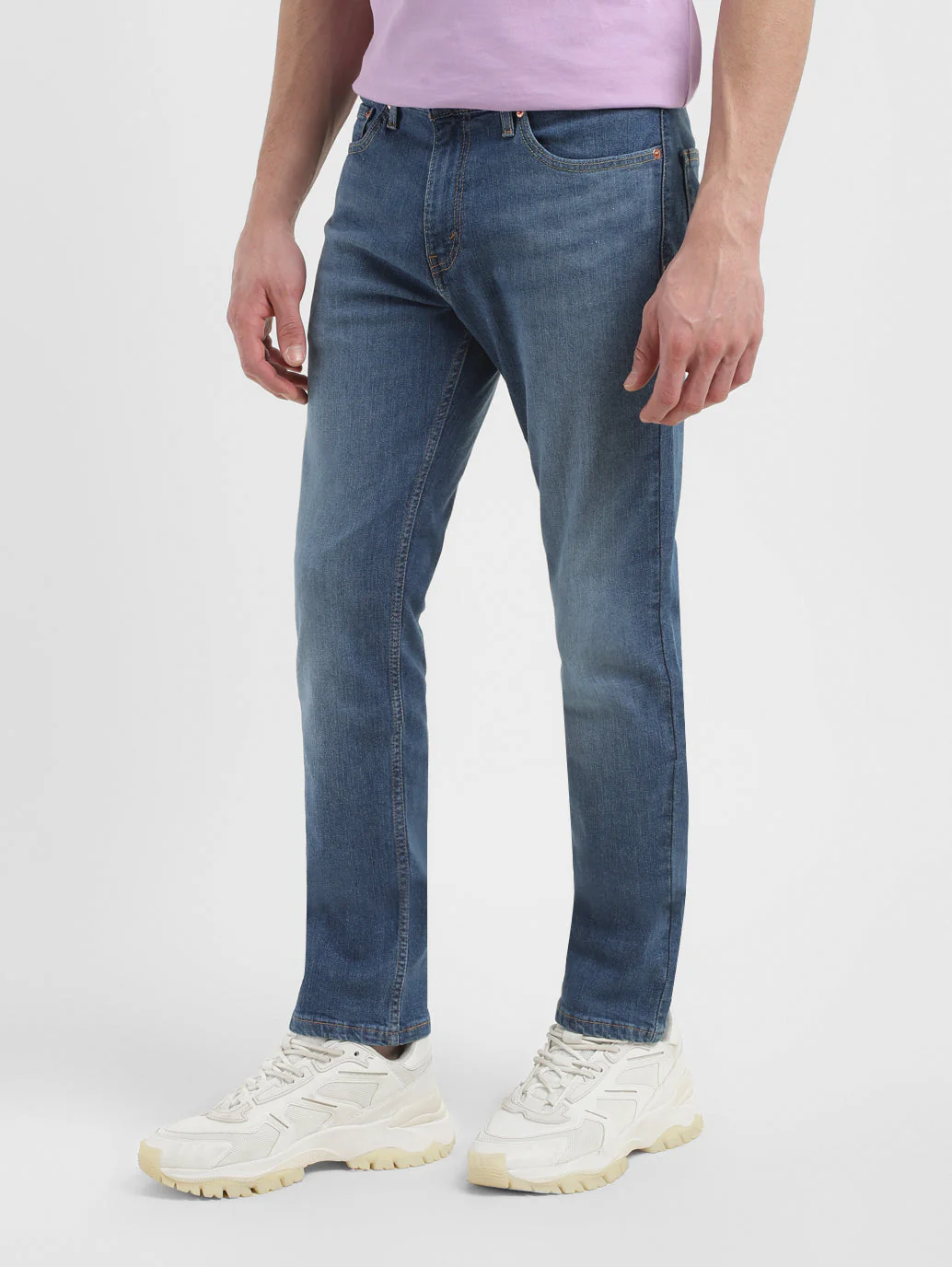 Men's 511 Blue Slim Fit Mid Rise Jeans - Image 5