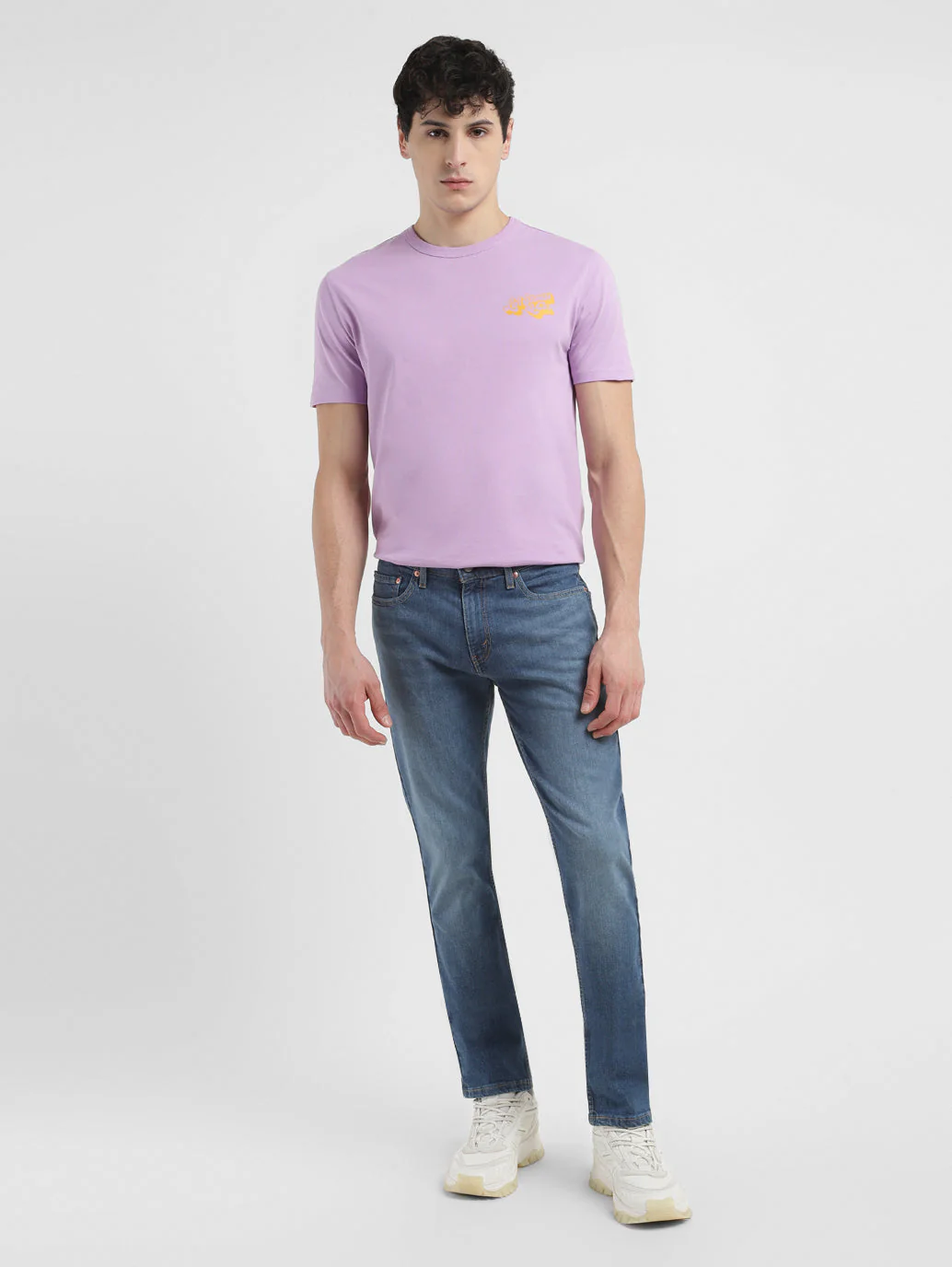 Men's 511 Blue Slim Fit Mid Rise Jeans - Image 8