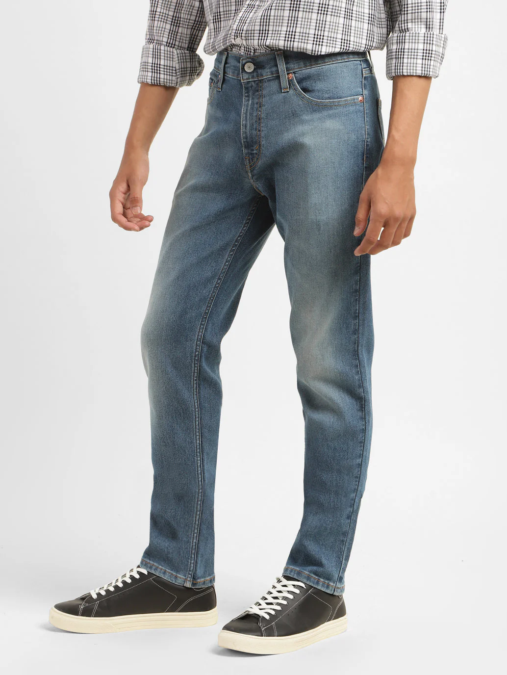 Men's 511 Blue Slim Fit Mid Rise Jeans - Image 5