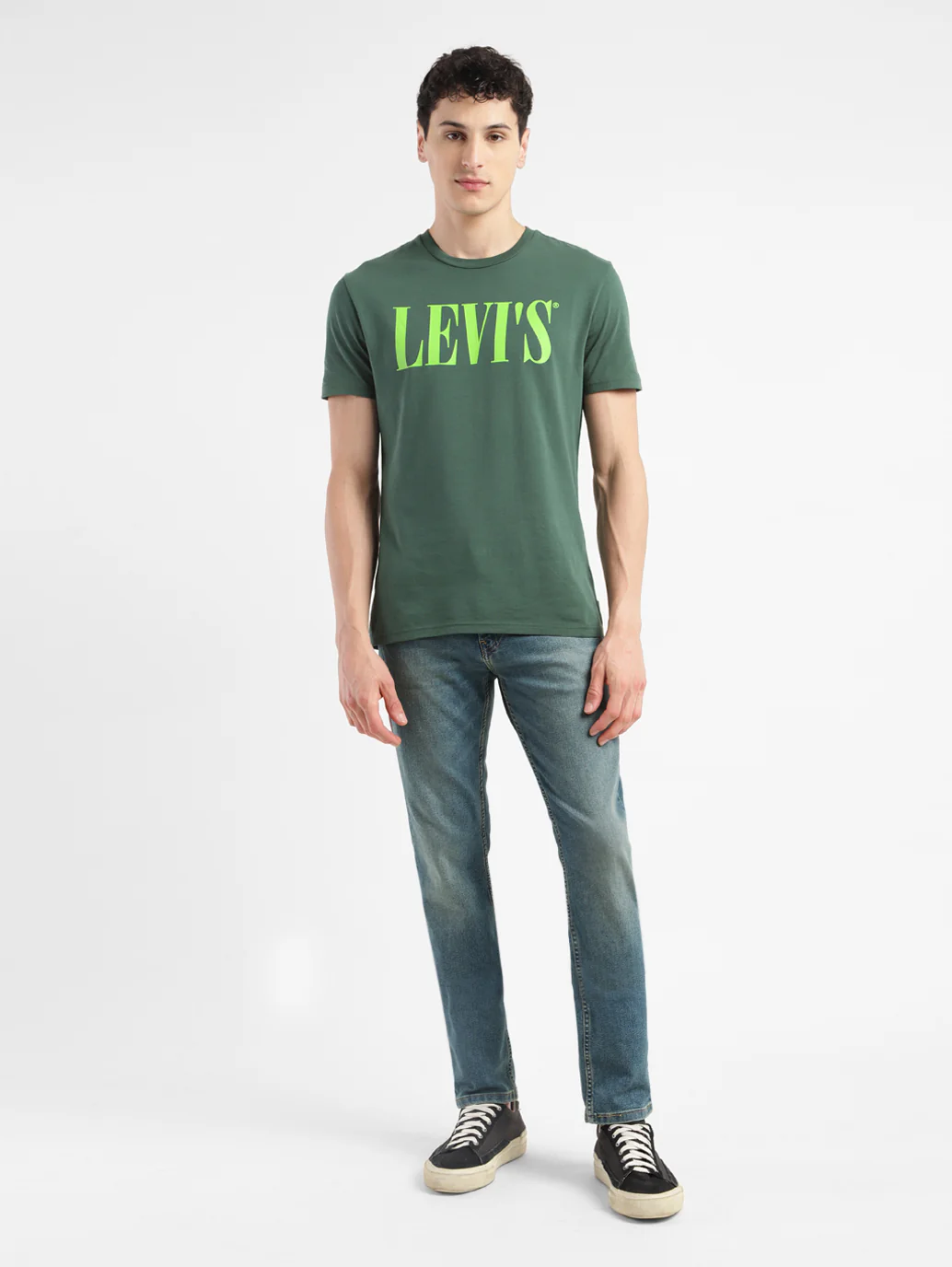 Men's 511 Blue Slim Fit Mid Rise Jeans - Image 10