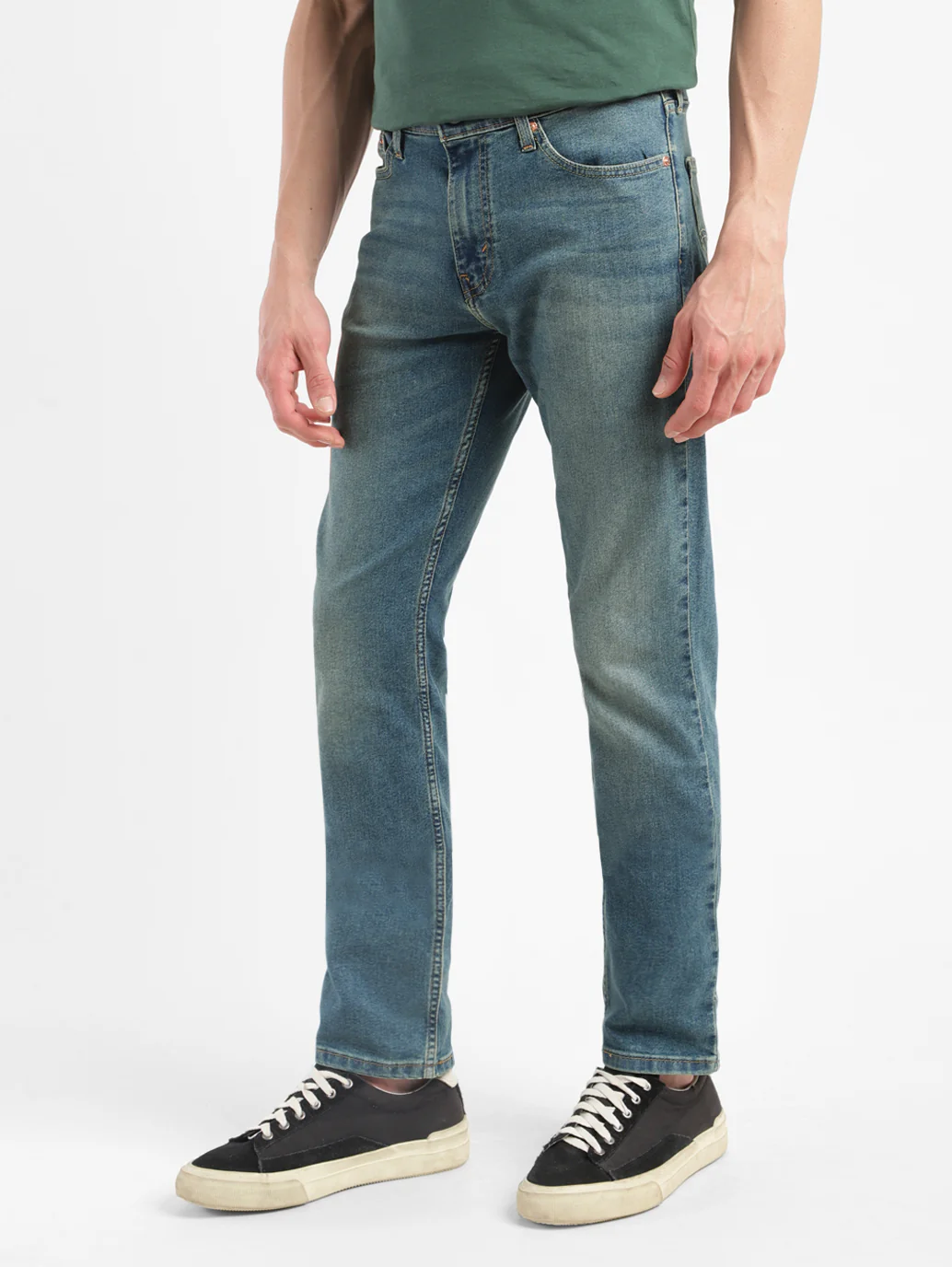 Men's 511 Blue Slim Fit Mid Rise Jeans - Image 5