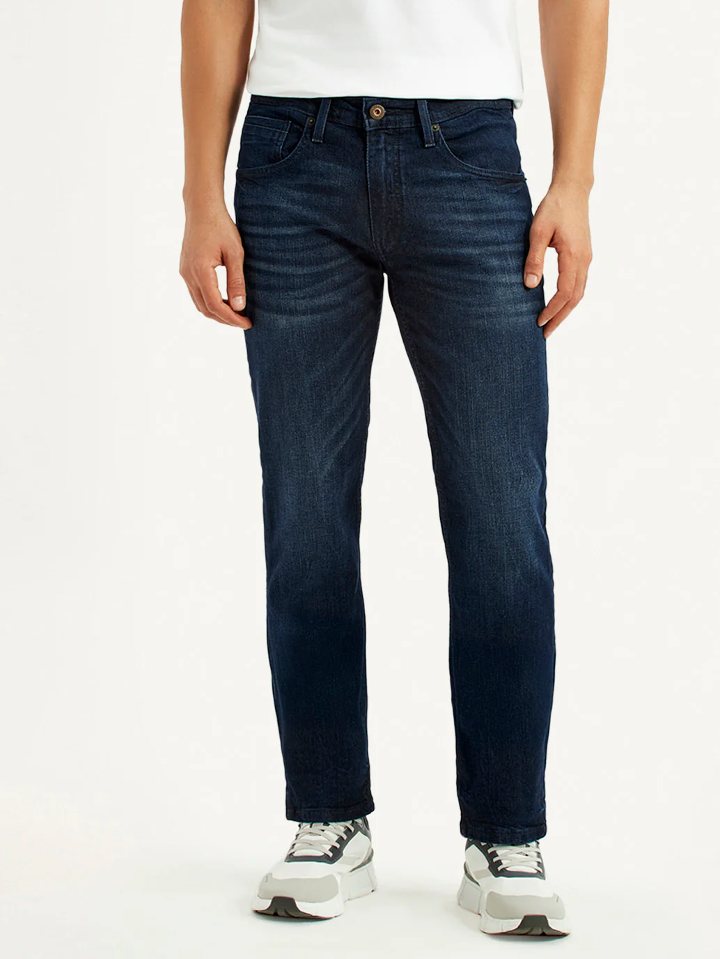 Men's 511 Dark Blue Slim Fit Mid Rise Jeans - Image 3