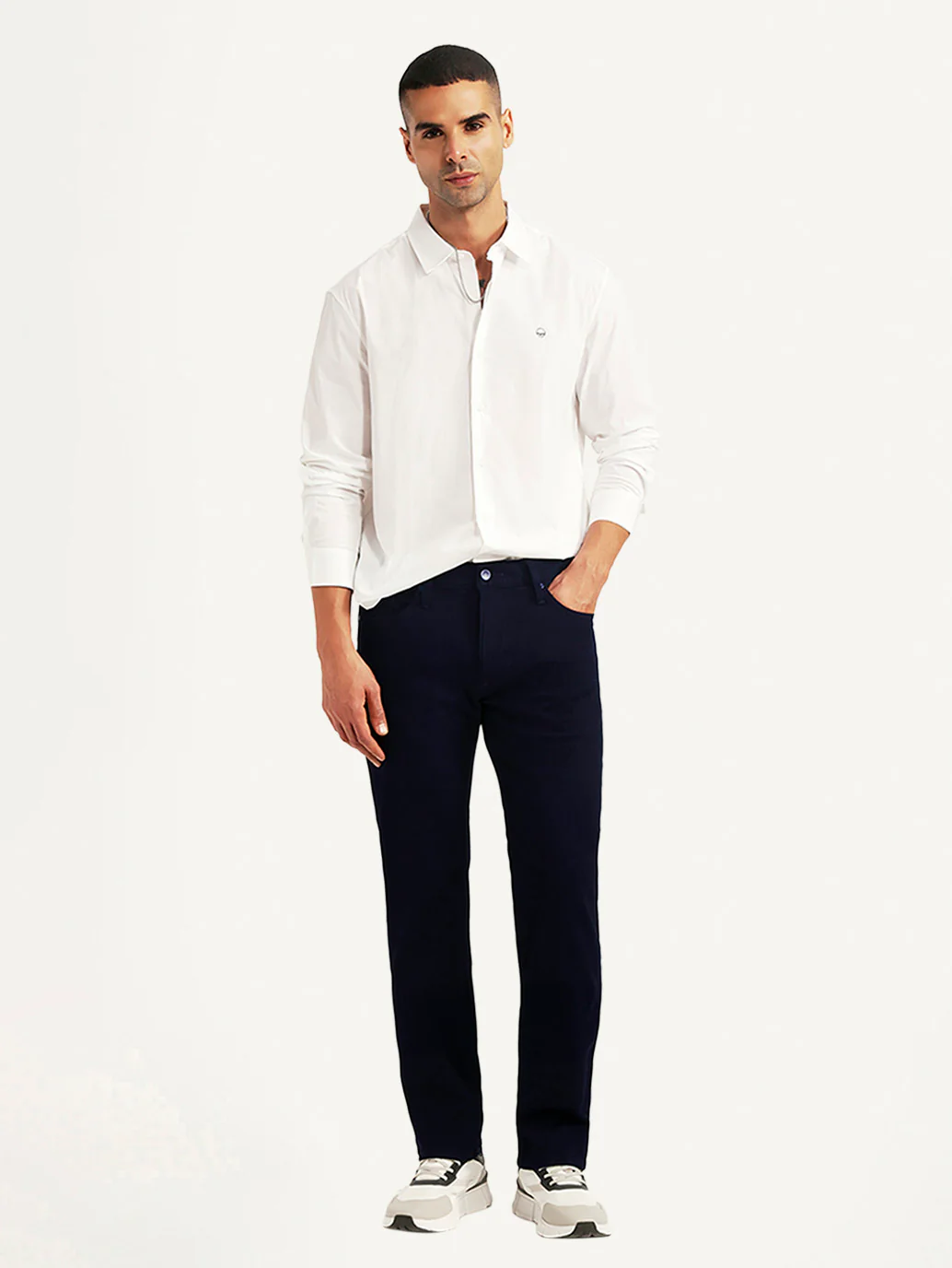 Men's Redloop 511 Dark Blue Slim Fit Mid Rise Jeans