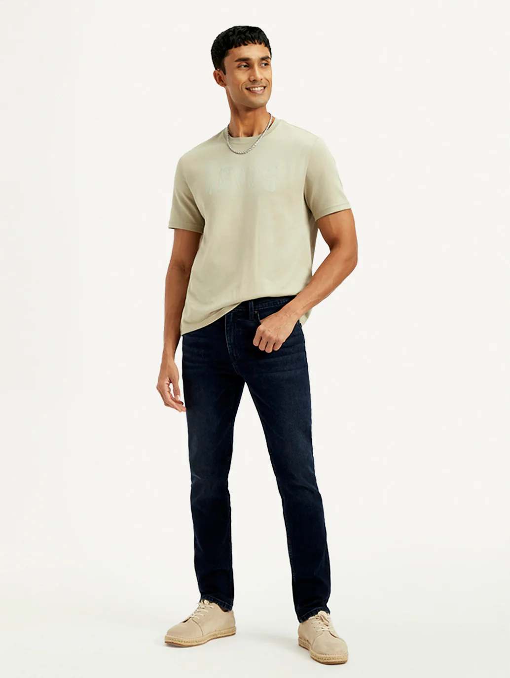 Men's 511 Dark Blue Slim Fit Mid Rise Jeans - Image 2