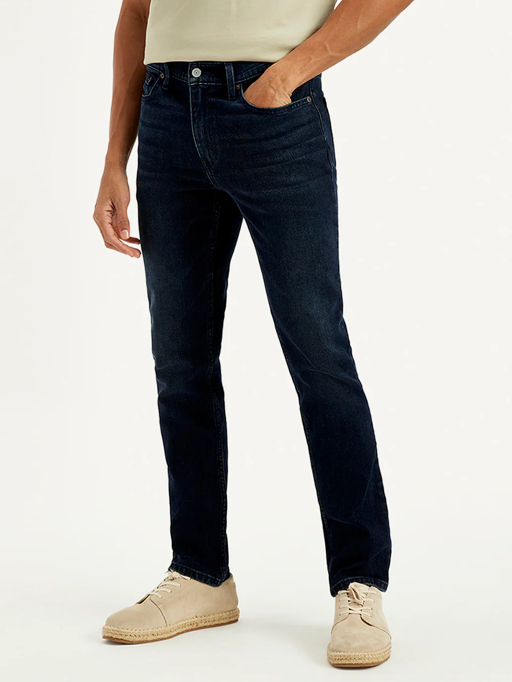 Men's 511 Dark Blue Slim Fit Mid Rise Jeans - Image 6
