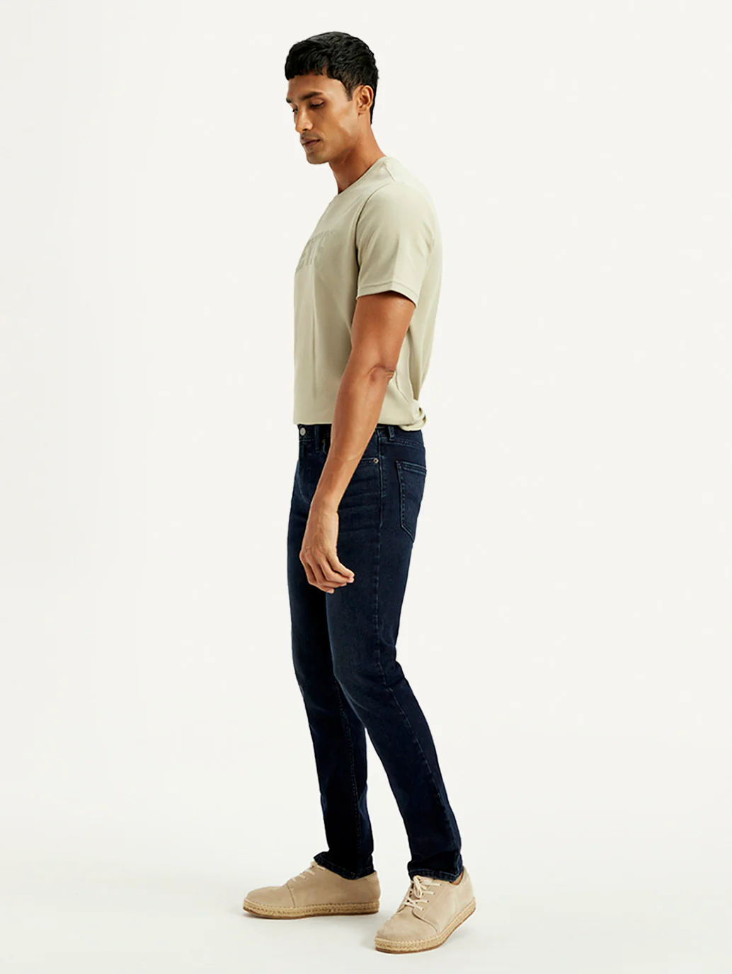 Men's 511 Dark Blue Slim Fit Mid Rise Jeans - Image 7