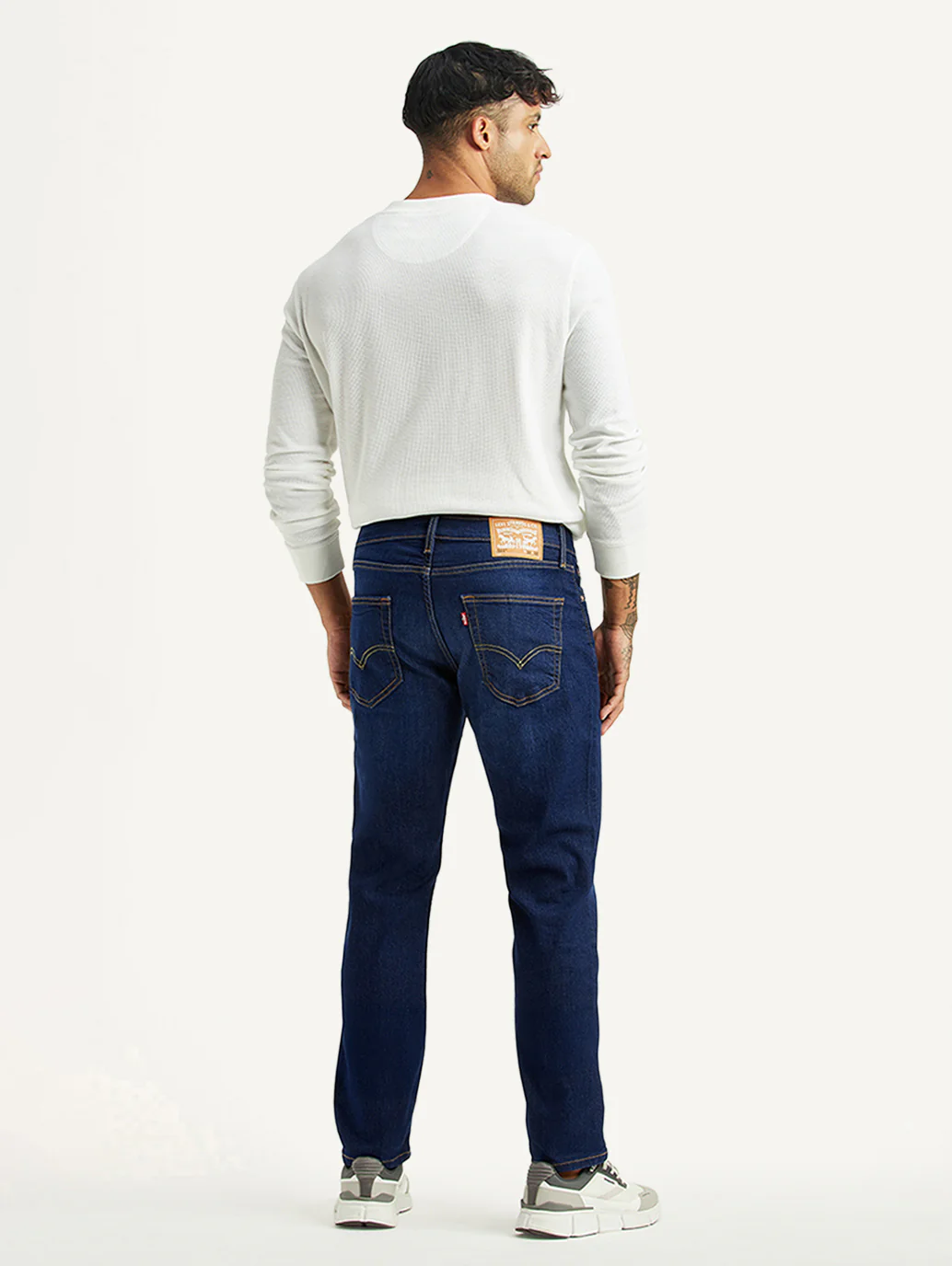 Men's 511 Dark Blue Slim Fit Mid Rise Jeans - Image 3