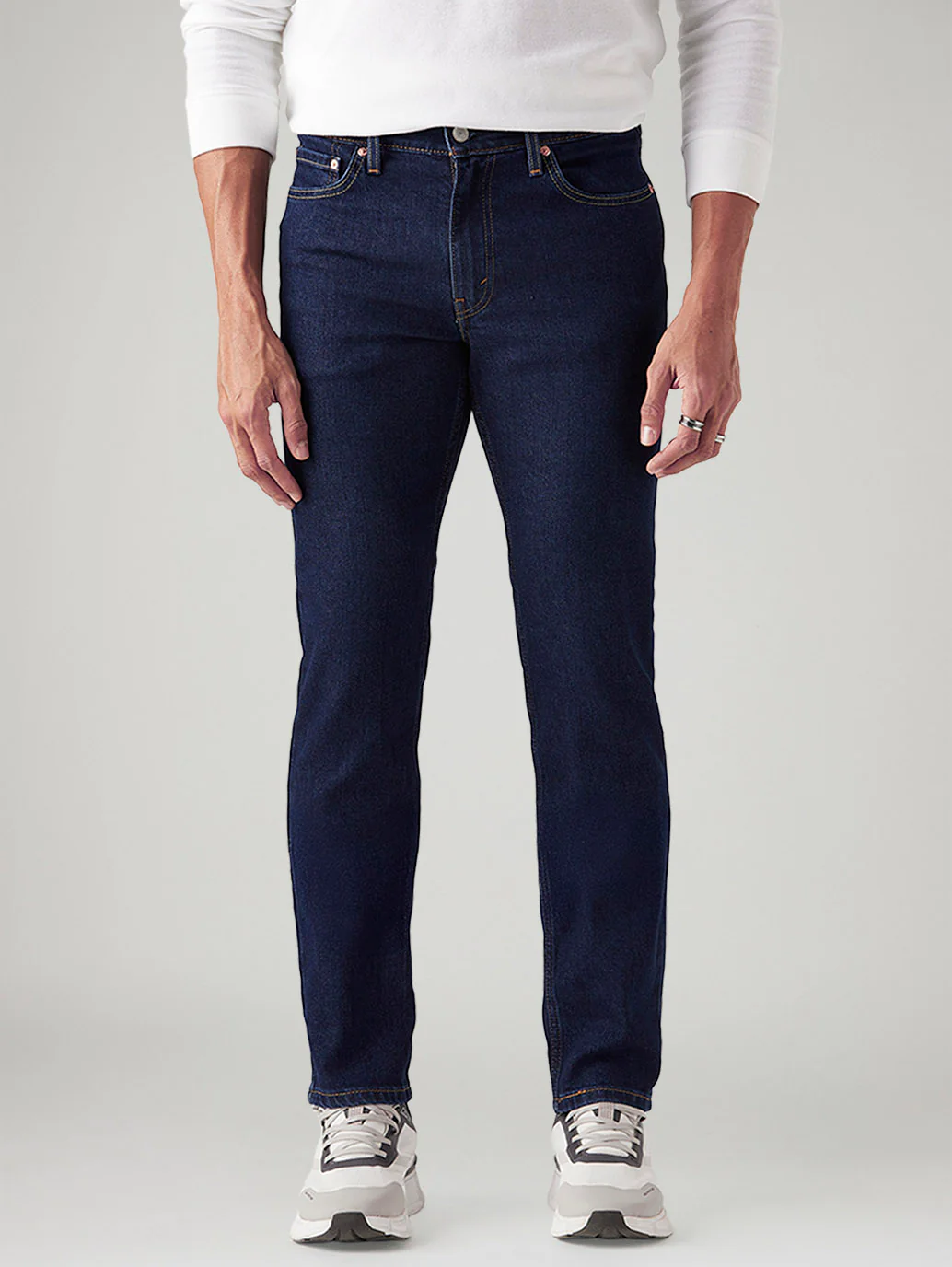 Men's 511 Dark Blue Slim Fit Mid Rise Jeans - Image 3