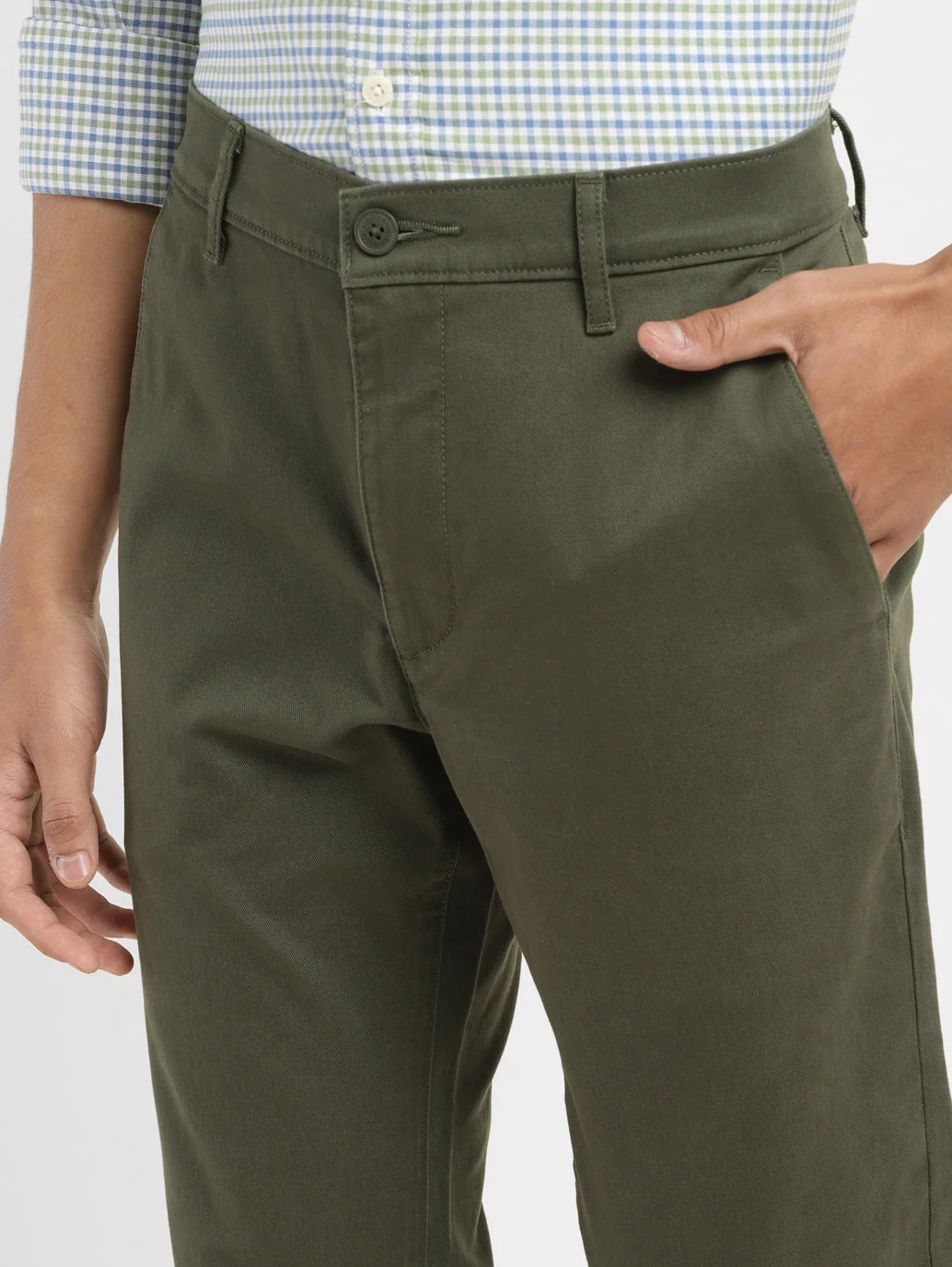 Men's 511 Dark Green Slim Fit Chinos - Image 5