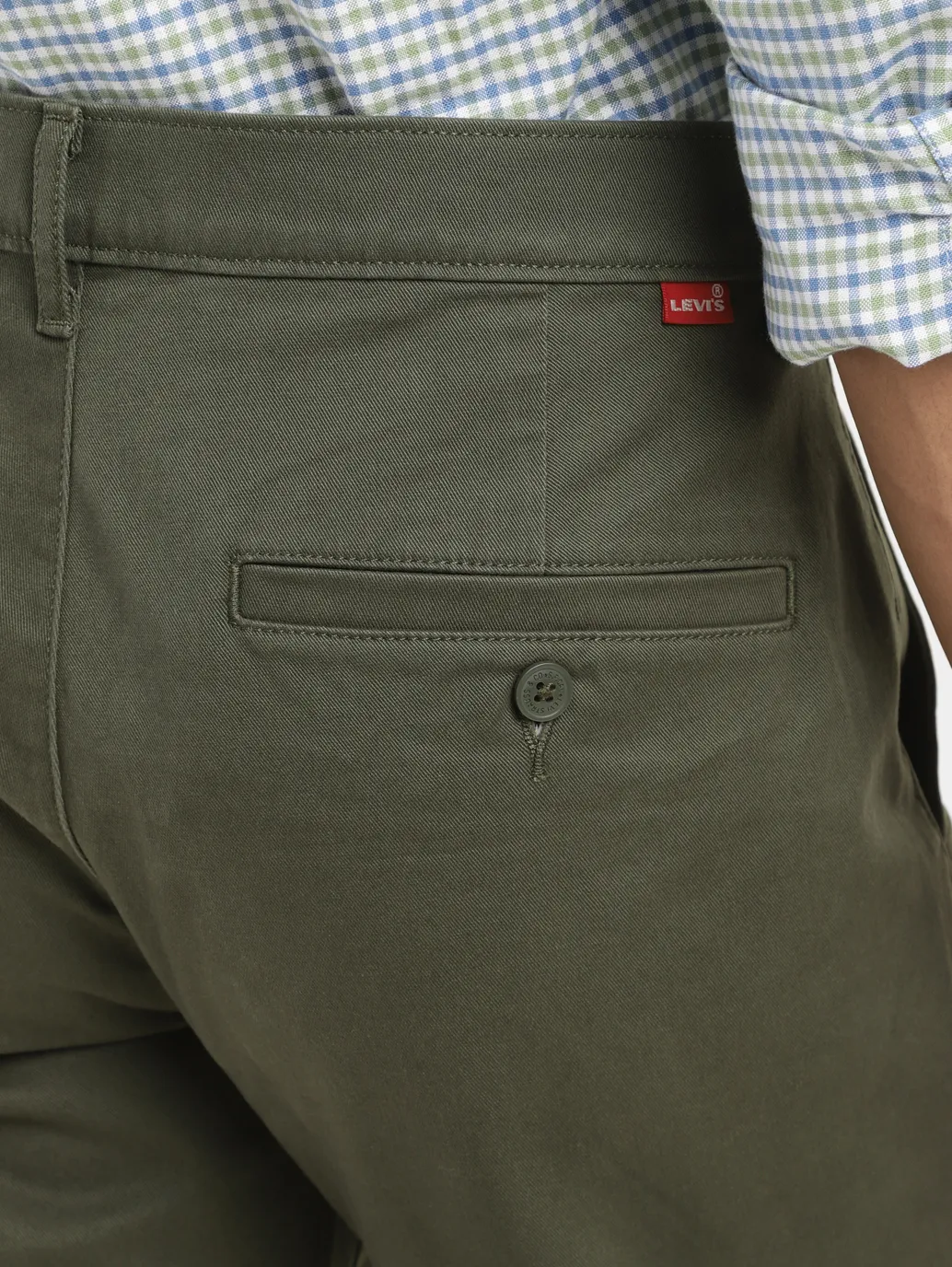 Men's 511 Dark Green Slim Fit Chinos - Image 7
