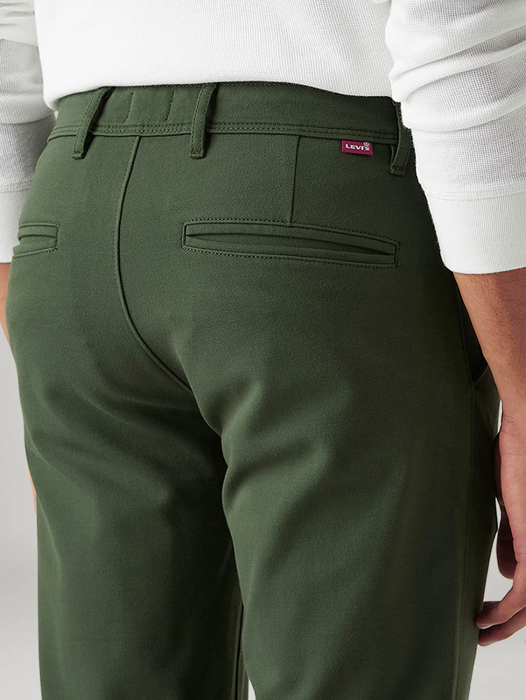 Men's 511 Dark Green Slim Fit Mid Rise Tech Pant - Image 6