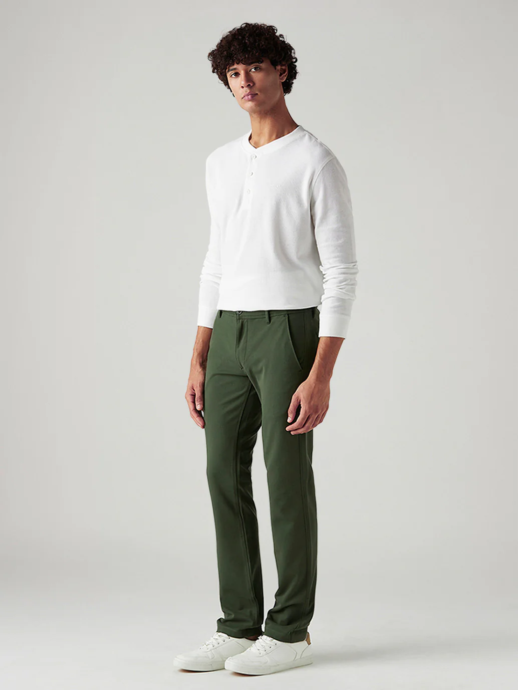 Men's 511 Dark Green Slim Fit Mid Rise Tech Pant - Image 7