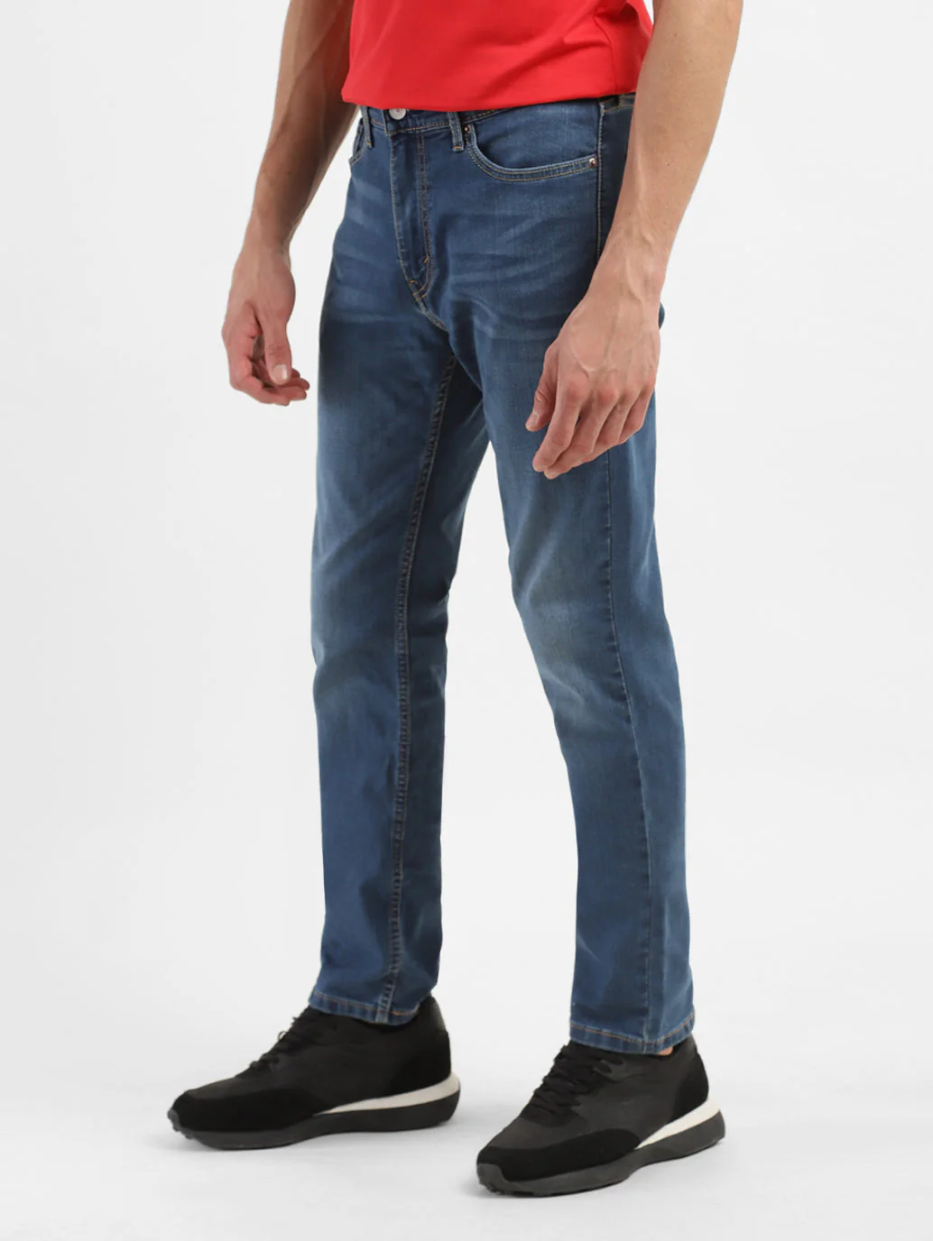 Men's 511 Blue Slim Fit Mid Rise Jeans - Image 5