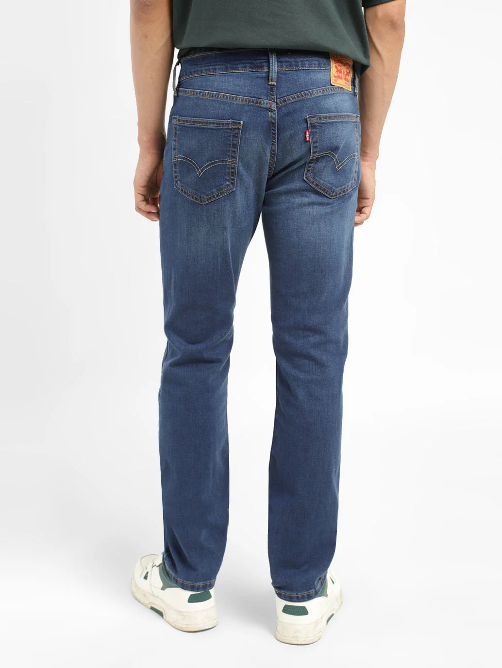 Men's 511 Blue Slim Fit Mid Rise Jeans - Image 3