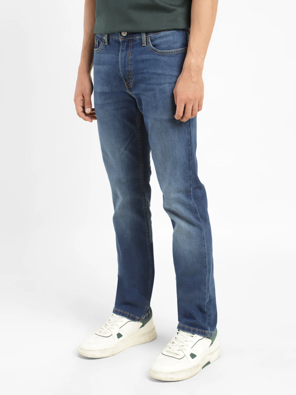 Men's 511 Blue Slim Fit Mid Rise Jeans - Image 5