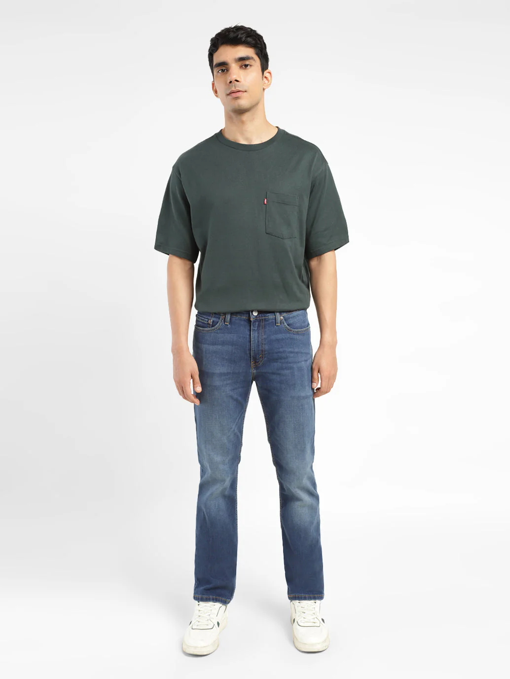 Men's 511 Blue Slim Fit Mid Rise Jeans - Image 8